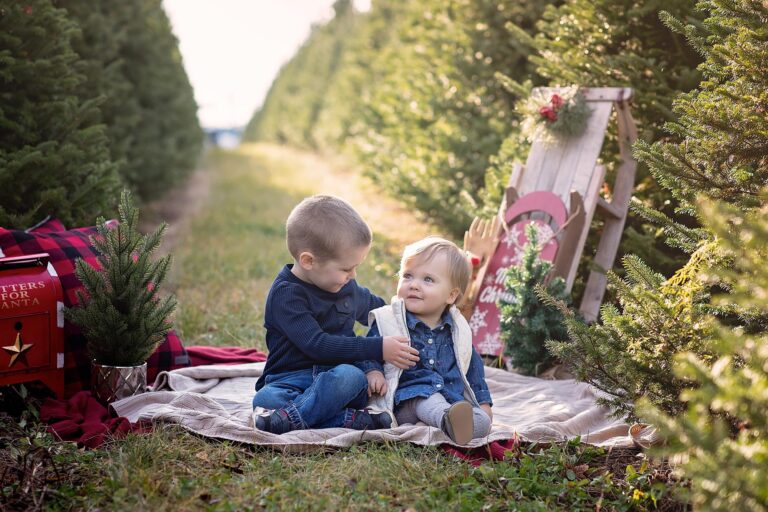 Ottawa Family Photographer | At the Tree Farm with D & M