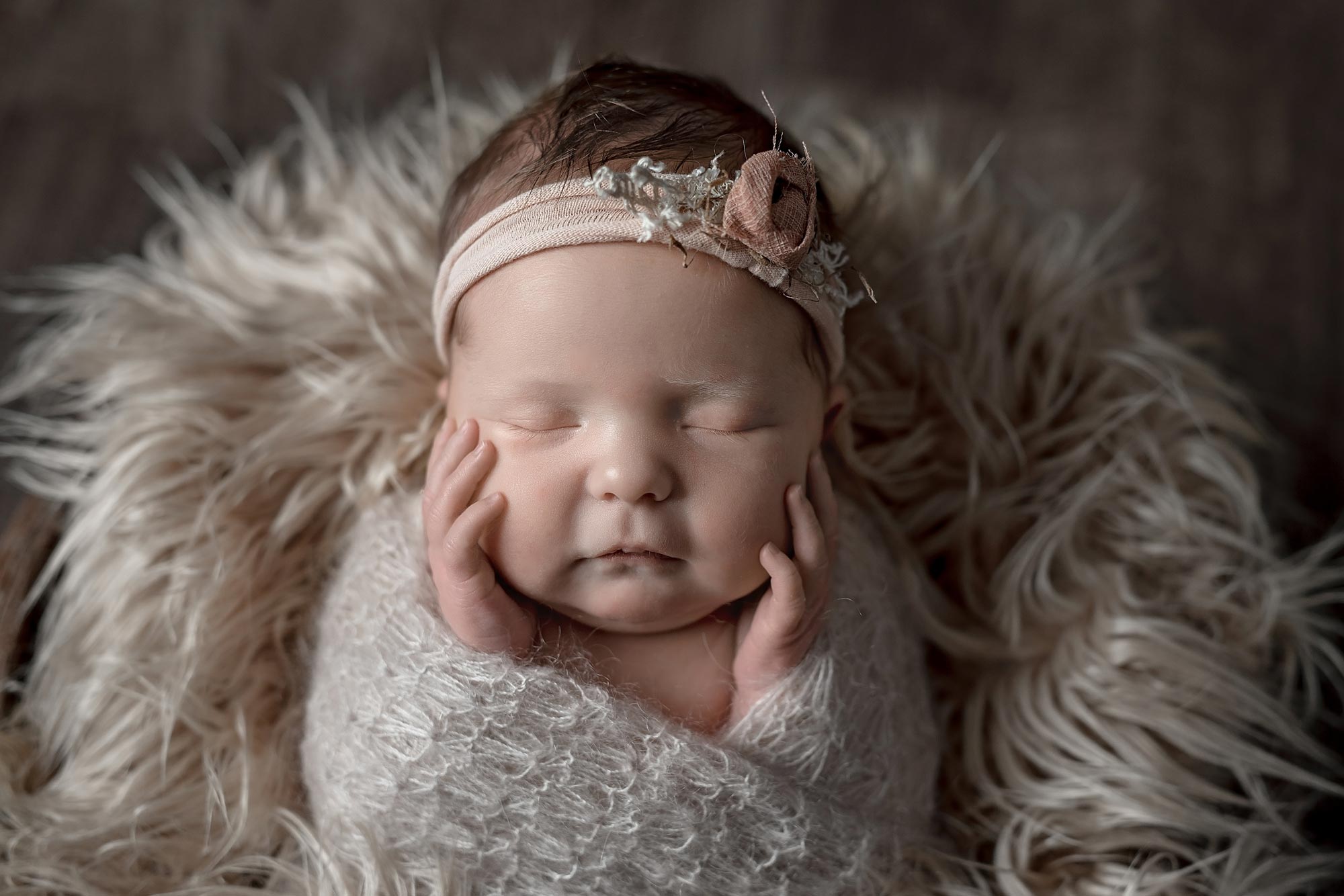 baby girl with headband